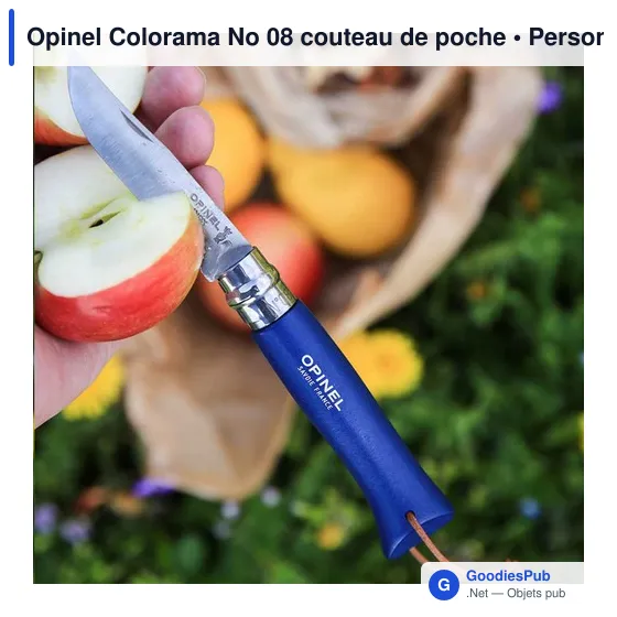 Couteau de poche personnalisable Opinel Colorama No 08 avec logo - Image 3