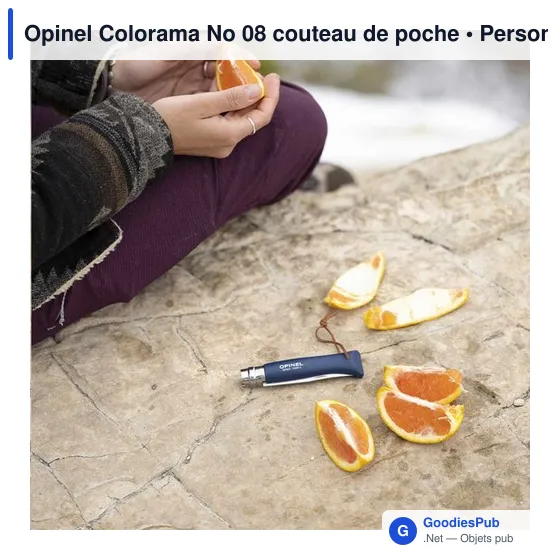 Couteau de poche personnalisable Opinel Colorama No 08 avec logo - Image 4