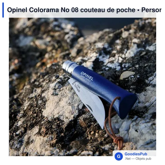 Couteau de poche personnalisable Opinel Colorama No 08 avec logo - Image 5