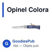 Couteau de poche personnalisable Opinel Colorama No 08 avec logo - Miniature 6