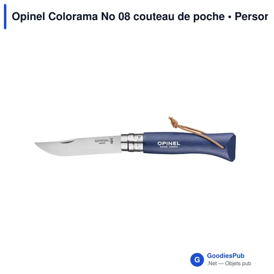 Couteau de poche personnalisable Opinel Colorama No 08 avec logo - Image 6