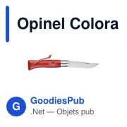 Couteau de poche personnalisable Opinel Colorama No 08 avec logo - Miniature 8
