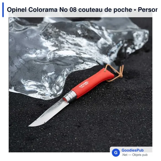 Couteau de poche personnalisable Opinel Colorama No 08 avec logo - Image 10