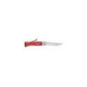 Variante rouge - Couteau de poche personnalisable Opinel Colorama No 08 avec logo