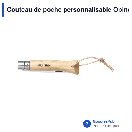 Couteau de poche personnalisable Opinel Inox No 07 avec logo