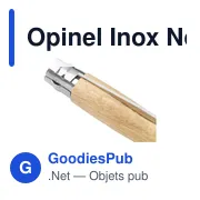 Couteau de poche personnalisable Opinel Inox No 07 avec logo - Miniature 2