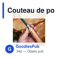 Couteau de poche personnalisable Opinel Inox No 08 avec logo - Miniature 2