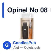 Couteau de poche personnalisable Opinel No 08 Carbon avec logo - Miniature 2
