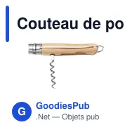 Couteau de poche personnalisable Opinel No 10 avec logo - Miniature 2