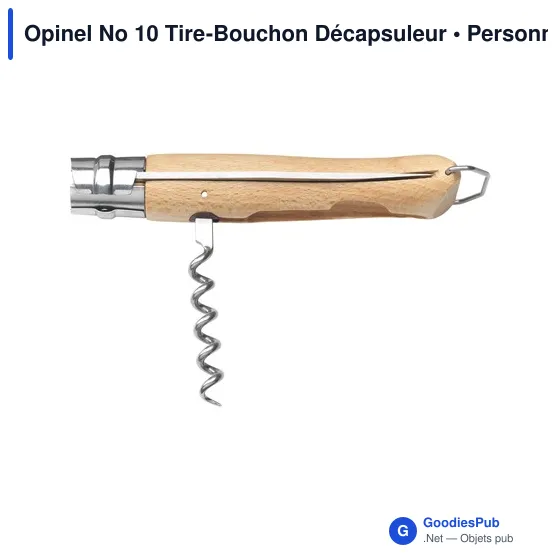 Couteau de poche personnalisable Opinel No 10 avec logo - Image 2