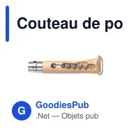 Couteau de poche personnalisable Opinel No 10 avec logo - Miniature 3