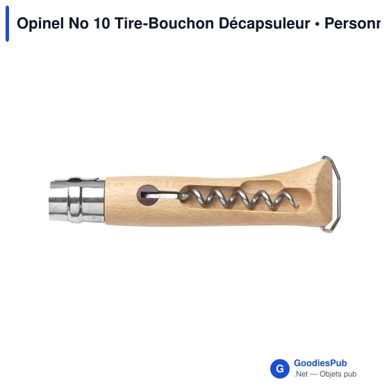 Couteau de poche personnalisable Opinel No 10 avec logo - Image 3