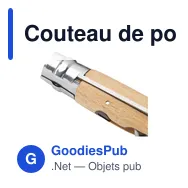 Couteau de poche personnalisable Opinel No 10 avec logo - Miniature 4