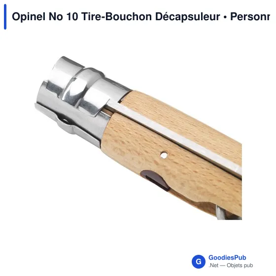 Couteau de poche personnalisable Opinel No 10 avec logo - Image 4