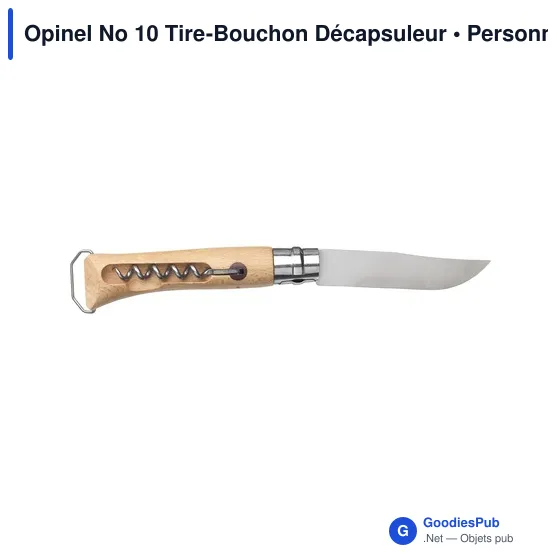 Couteau de poche personnalisable Opinel No 10 avec logo - Image 6