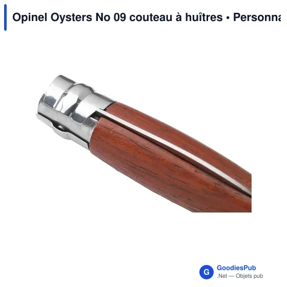 Couteau à huîtres personnalisable Opinel Oysters No 09 avec logo - Image 2