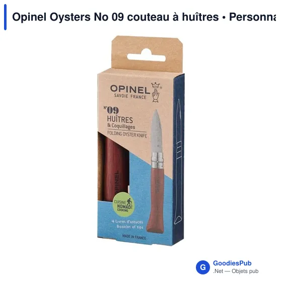 Couteau à huîtres personnalisable Opinel Oysters No 09 avec logo - Image 3