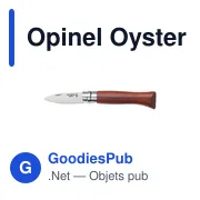 Couteau à huîtres personnalisable Opinel Oysters No 09 avec logo - Miniature 4