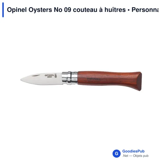 Couteau à huîtres personnalisable Opinel Oysters No 09 avec logo - Image 4