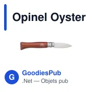 Couteau à huîtres personnalisable Opinel Oysters No 09 avec logo - Miniature 5