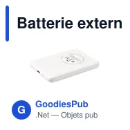 Batterie externe personnalisable Optima RCS 5000mAh avec logo - Miniature 1
