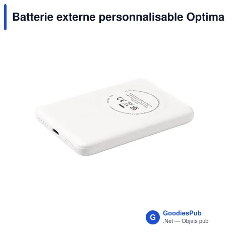 Batterie externe personnalisable Optima RCS 5000mAh avec logo