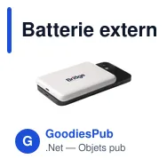 Batterie externe personnalisable Optima RCS 5000mAh avec logo - Miniature 2