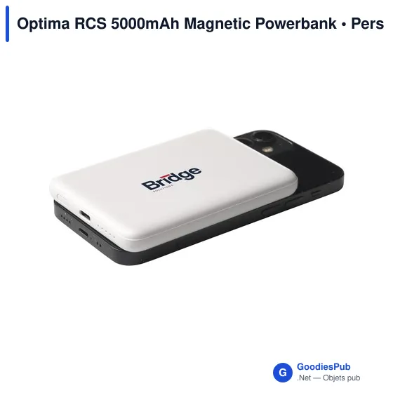 Batterie externe personnalisable Optima RCS 5000mAh avec logo - Image 2