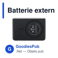 Batterie externe personnalisable Optima RCS 5000mAh avec logo - Miniature 11