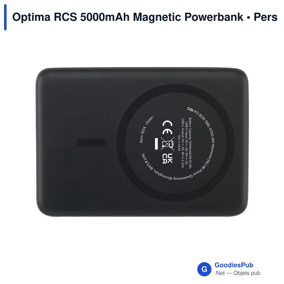 Batterie externe personnalisable Optima RCS 5000mAh avec logo - Image 11