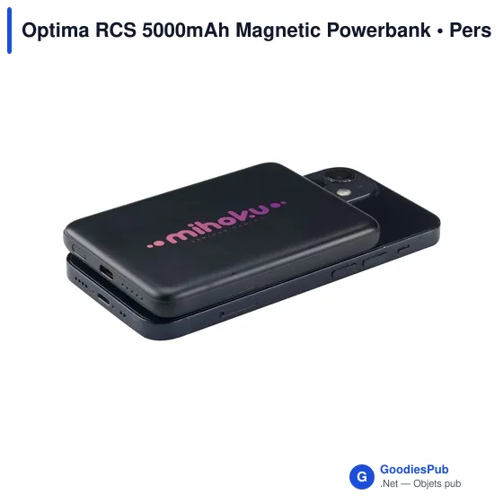 Batterie externe personnalisable Optima RCS 5000mAh avec logo - Image 7