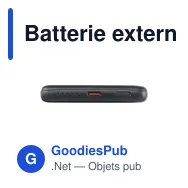 Batterie externe personnalisable Optima RCS 5000mAh avec logo - Miniature 8