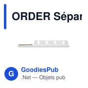 Séparateur de câbles en silicone personnalisable avec logo - Miniature 2