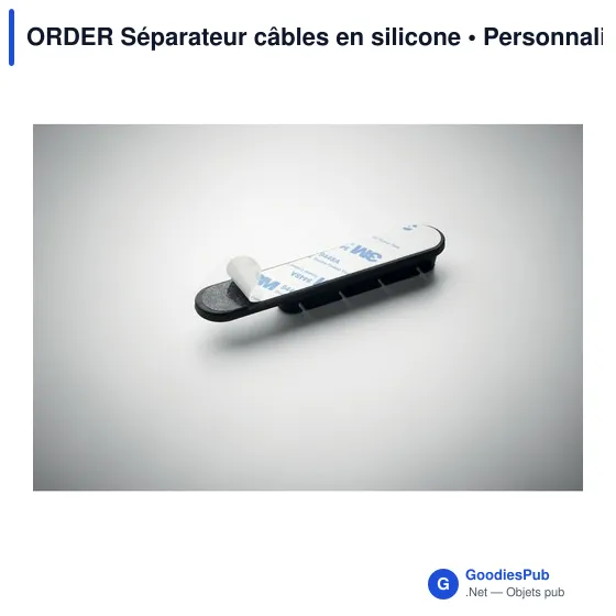 Séparateur de câbles en silicone personnalisable avec logo - Image 12