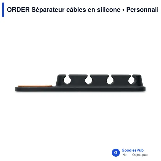 Séparateur de câbles en silicone personnalisable avec logo - Image 9