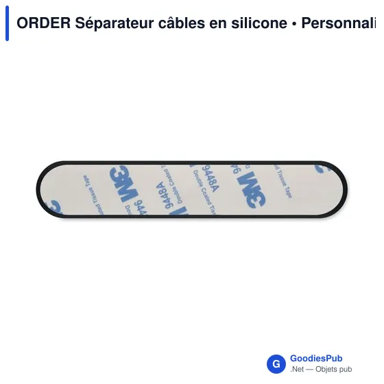 Séparateur de câbles en silicone personnalisable avec logo - Image 10