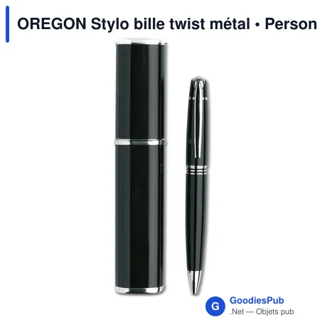 OREGON Stylo bille twist métal