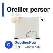 Oreiller personnalisable avec logo - Mila - Miniature 2