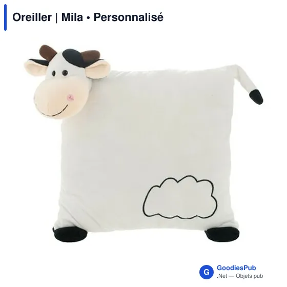 Oreiller personnalisable avec logo - Mila - Image 2