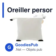 Oreiller personnalisable avec logo - Mila - Miniature 3