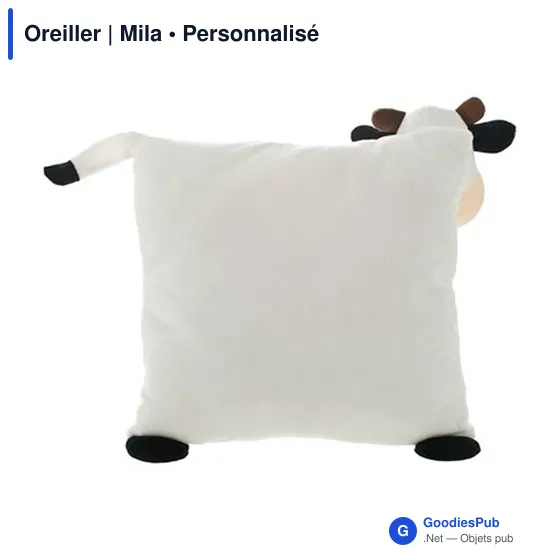 Oreiller personnalisable avec logo - Mila - Image 3