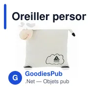 Oreiller personnalisable avec logo - Mila - Miniature 4
