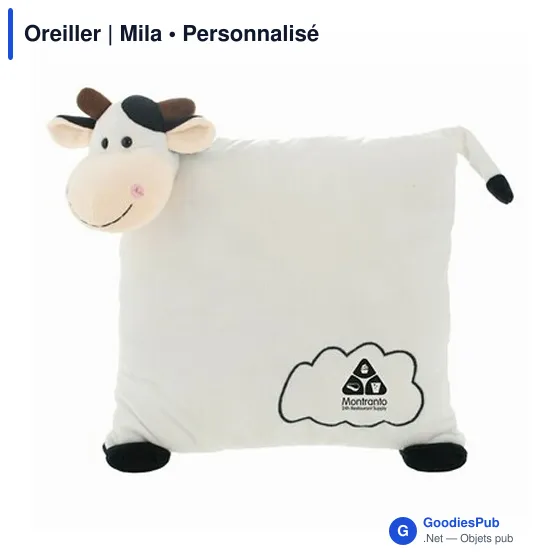 Oreiller personnalisable avec logo - Mila - Image 4