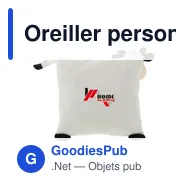 Oreiller personnalisable avec logo - Mila - Miniature 5