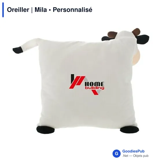 Oreiller personnalisable avec logo - Mila - Image 5