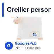 Oreiller personnalisable Mouton avec logo - Sophie - Miniature 4