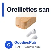 Oreillettes sans fil personnalisables en ABS avec logo - Marmara - Miniature 1