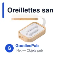 Oreillettes sans fil personnalisables en ABS avec logo - Marmara - Miniature 2