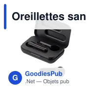 Oreillettes sans fil personnalisables avec logo - Mourad - Miniature 2