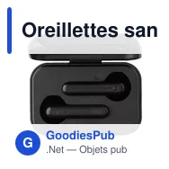 Oreillettes sans fil personnalisables avec logo - Mourad - Miniature 3